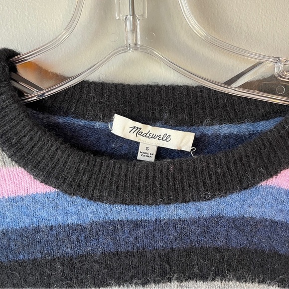 Madewell Striped Cardiff Cropped Sweater in Coziest Yarn - Picture 5 of 9
